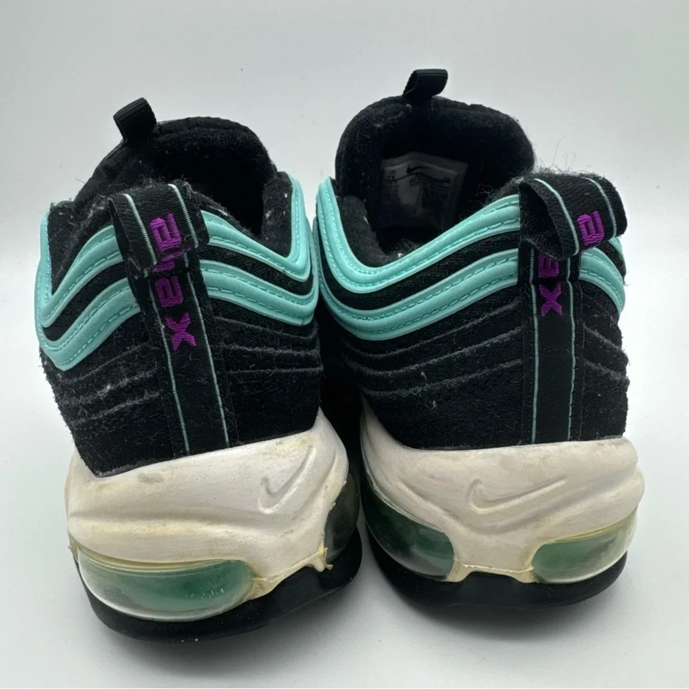 Nike Air Max 97 Black Hyper Violet 921522-015 Youth 7Y